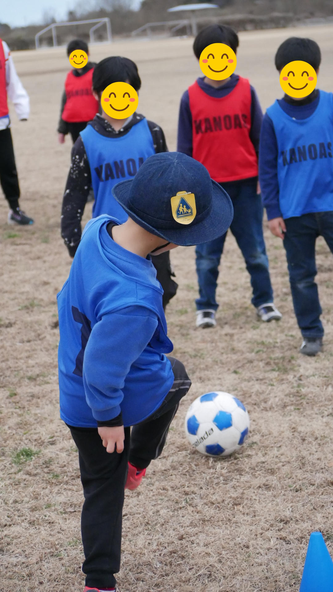 寒さに負けない！外でのサッカー活動⚽️